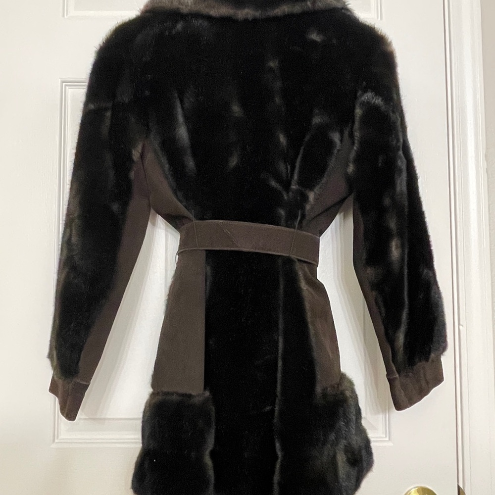 Tissavel of France Dark Brown Teddy Jacket - Picture 8 of 14